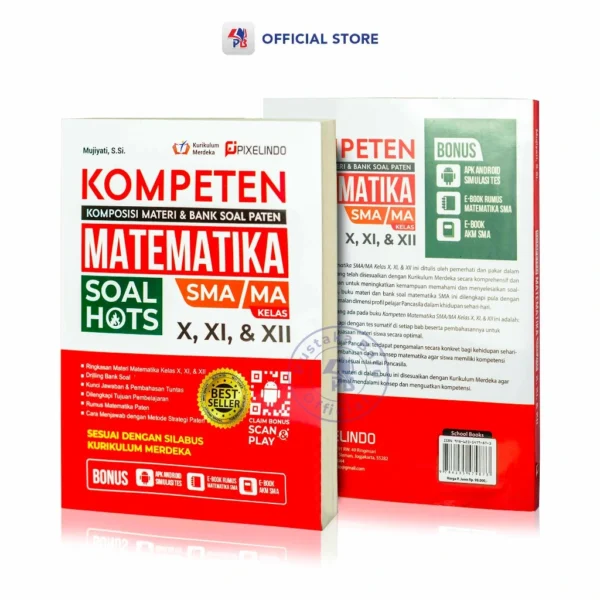 Buku Penjunjang Pelajaran SMA / Kompeten Fisika Biologi Kimia Matematika Soal Hots SMA/MA Kelas X XI XII - Gambar 3