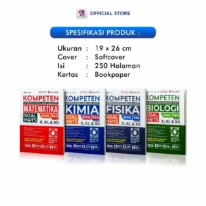 Buku Penjunjang Pelajaran SMA / Kompeten Fisika Biologi Kimia Matematika Soal Hots SMA/MA Kelas X XI XII