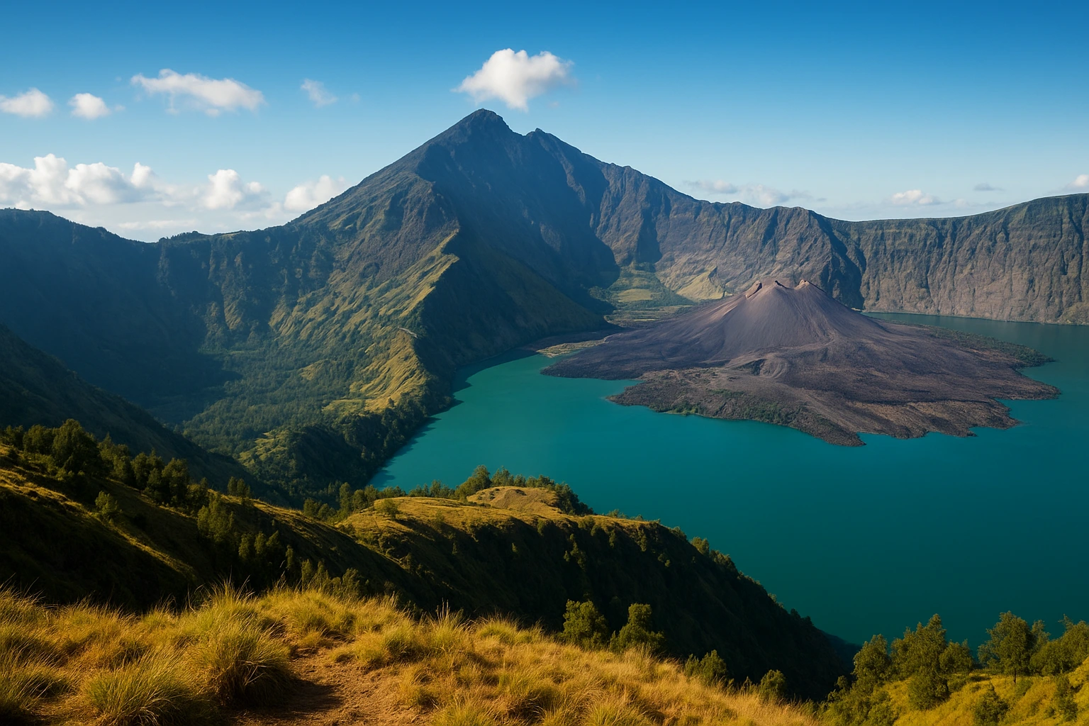 Pesona Gunung Rinjani : Keindahan, Sejarah, dan Misteri Sang Mahkota Lombok