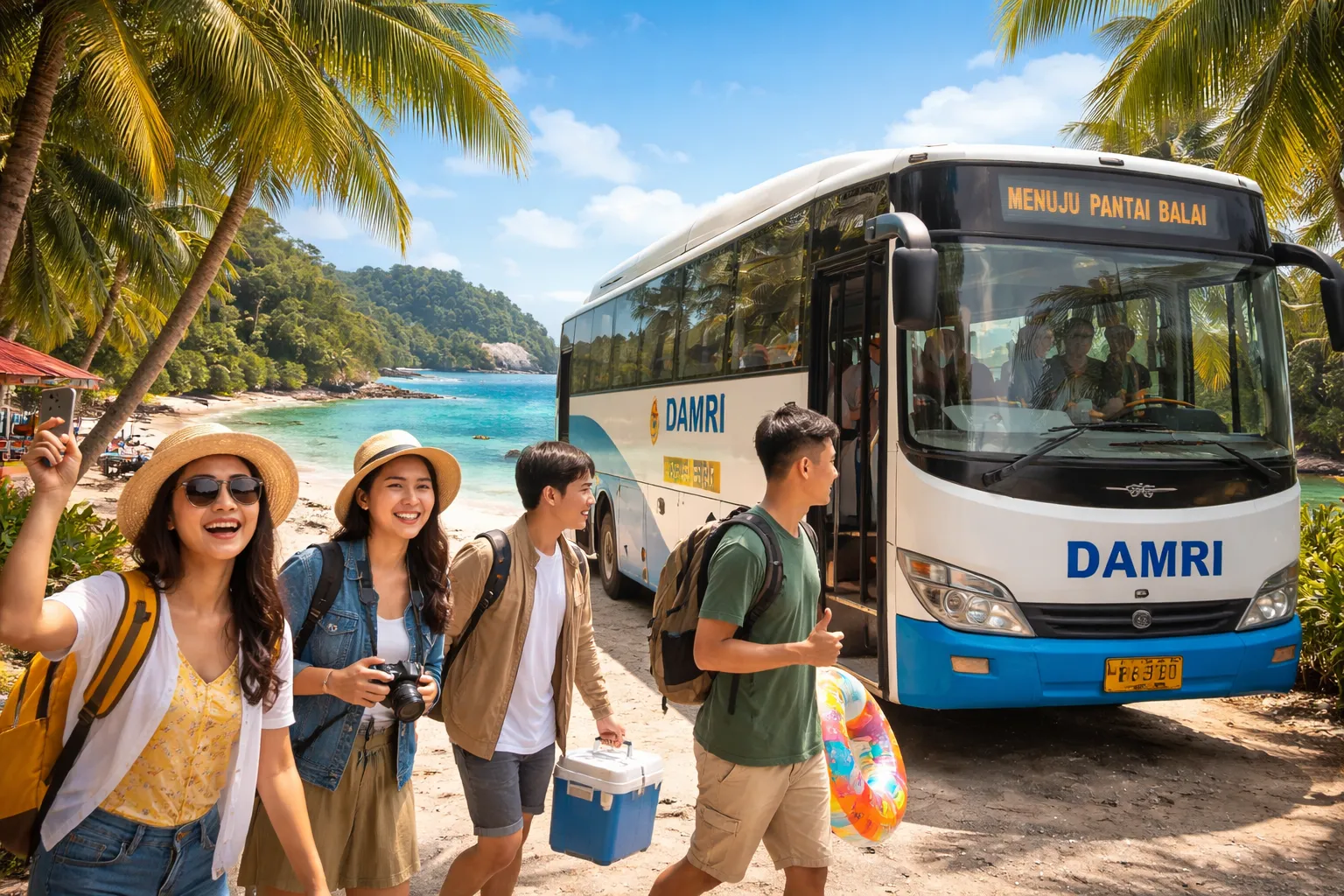 Pengen Liburan Ke Pantai Di Malang Tapi Nggak Mau Ribet? Yuk Naik Bus DAMRI Aja!