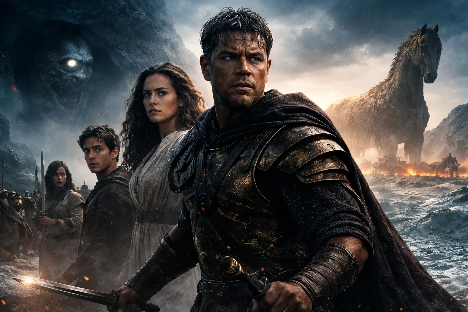 Christopher Nolan Hadirkan Petualangan Epik Terbaru, Trailer The Odyssey Suguhkan Matt Damon Melawan Monster dan Badai Lautan